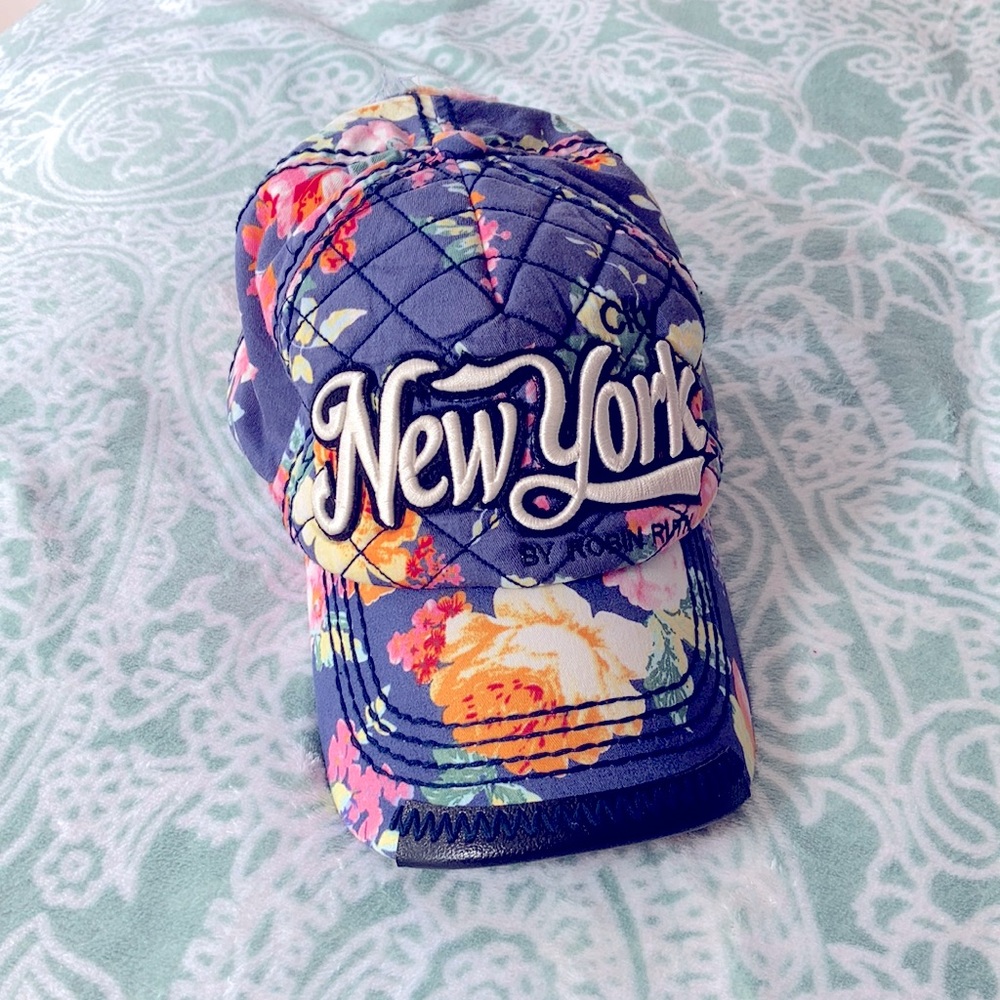 ROBIN RUTH Women’s Sports 🧢 Cap in Navy Blue, Pink, Yellow, Green, White Floral